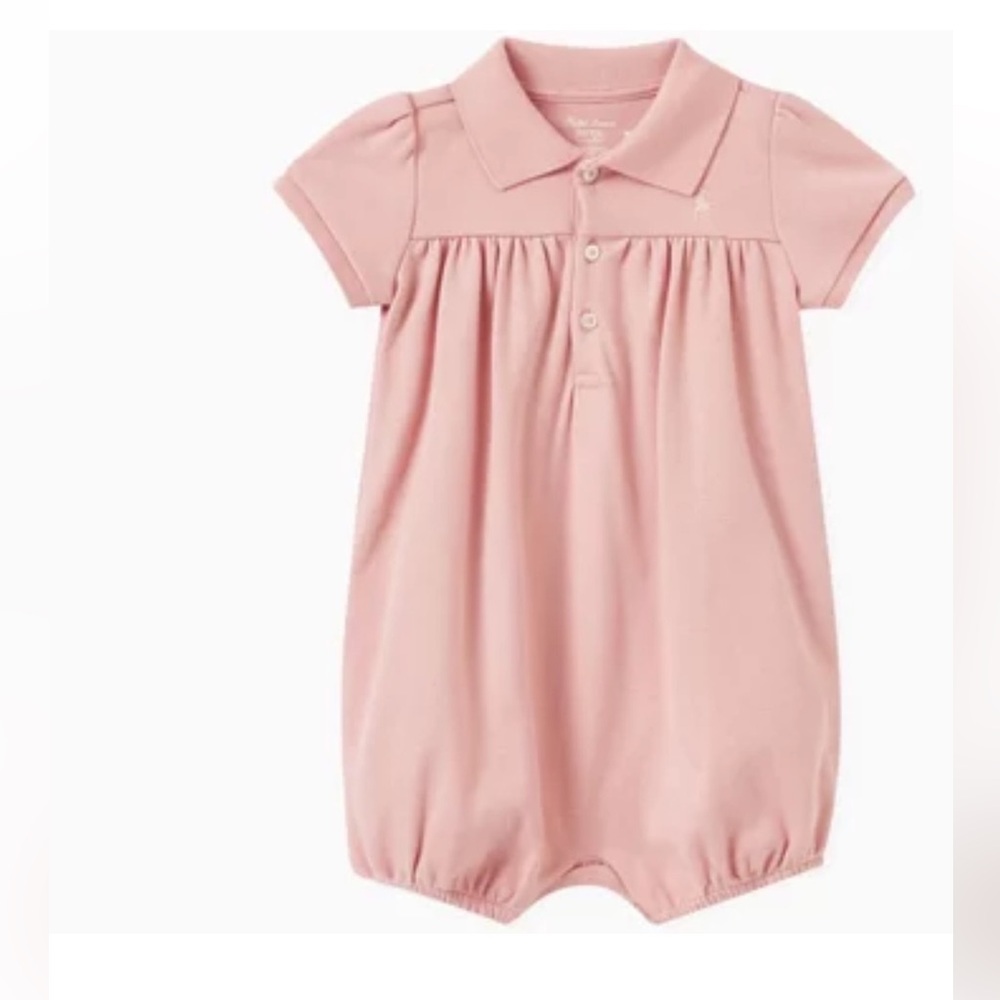 RALPH LAUREN BUBBLE ONE PIECE SHORTALL